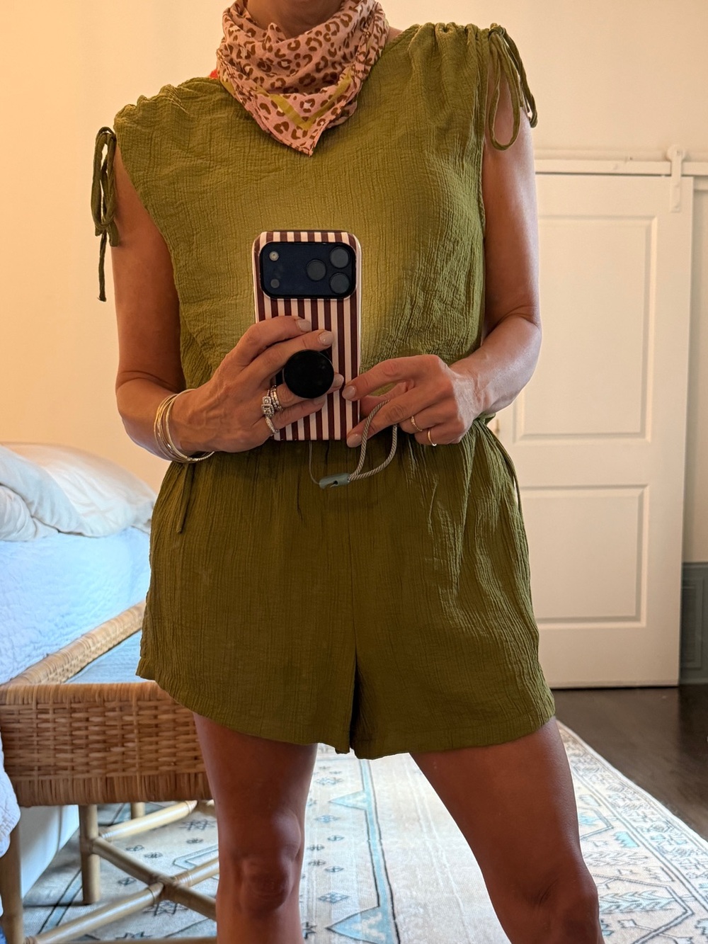 Olive green two piece set